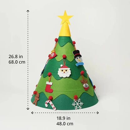 3D-juletre i filt fra ChristmaStick